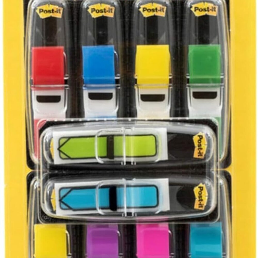 Flags Value Pack, 35/Dispenser, 8 Dispensers/Pack, .47 in Wide, Assorted Colors,